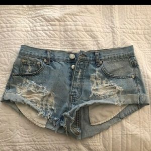 One teaspoon brand bandits jean shorts size 28